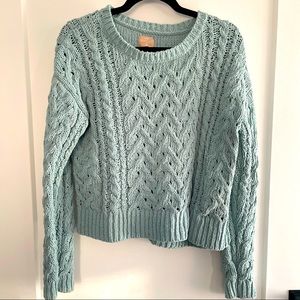 Aeropostal Knit Light Green Sweater